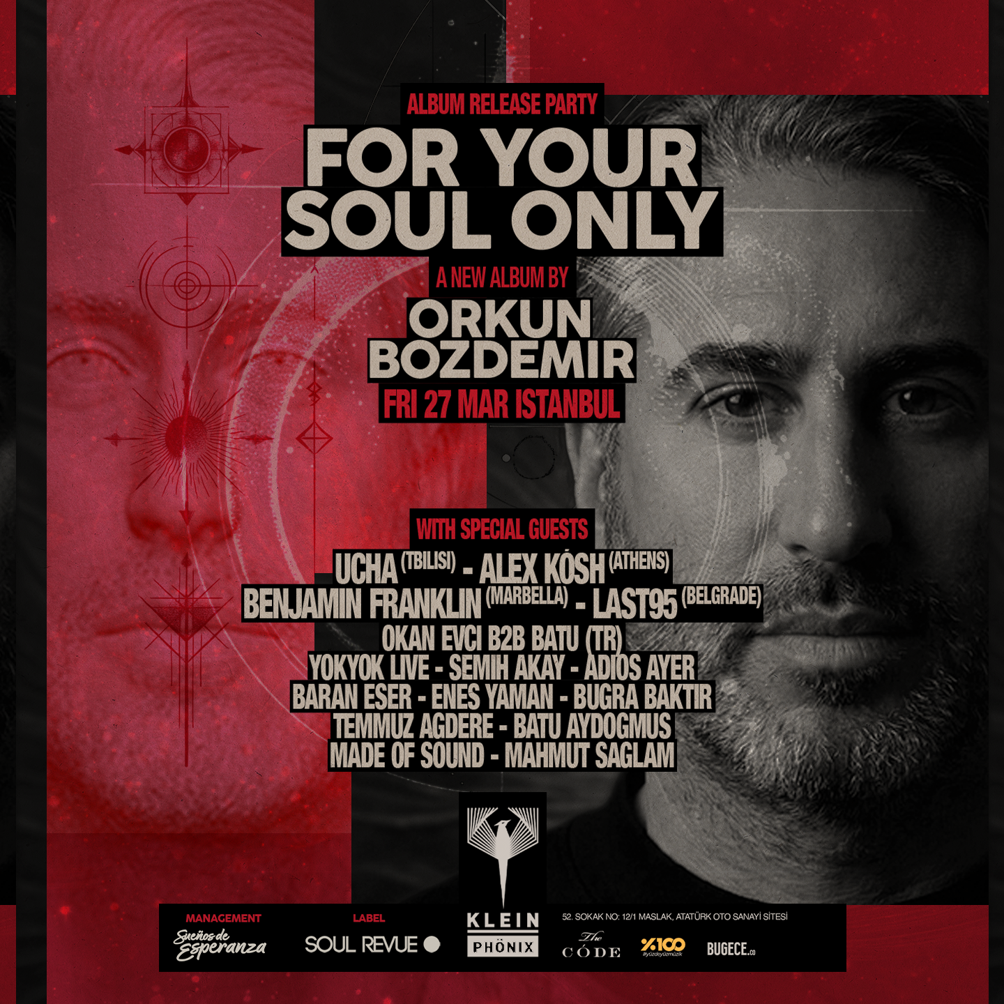 album release party. FOR YOUR SOUL ONLY by Orkun Bozdemir