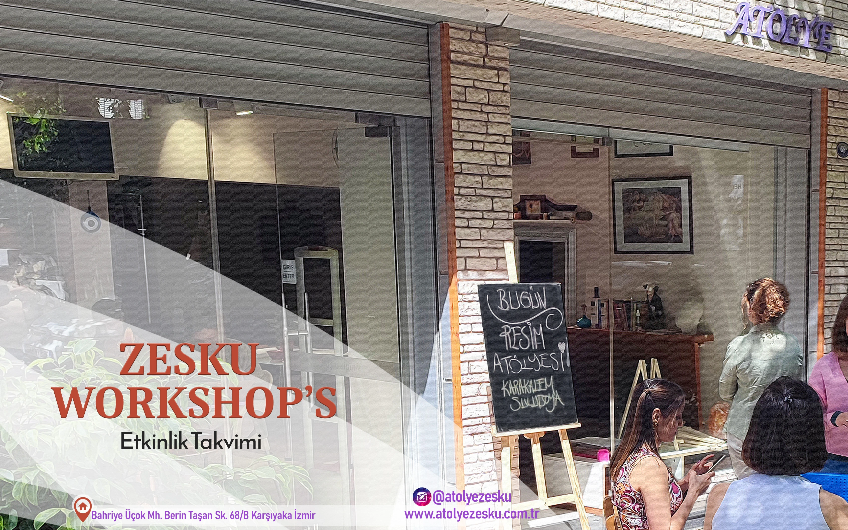 Atölye Zesku Workshop's Yetişkin & Çocuk Resim Atölyesi Tasarım ve Çeşitli Sanatsal Etkinlikler İzmir Karşıyaka