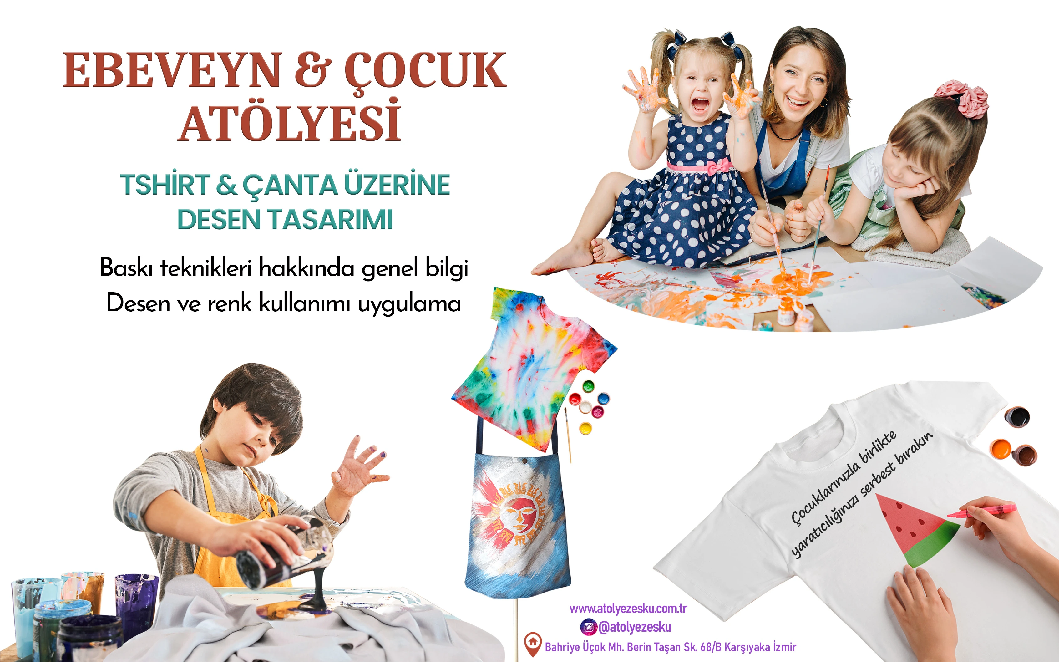 Atölye Zesku Workshop's Yetişkin & Çocuk Resim Atölyesi Tasarım ve Çeşitli Sanatsal Etkinlikler İzmir Karşıyaka