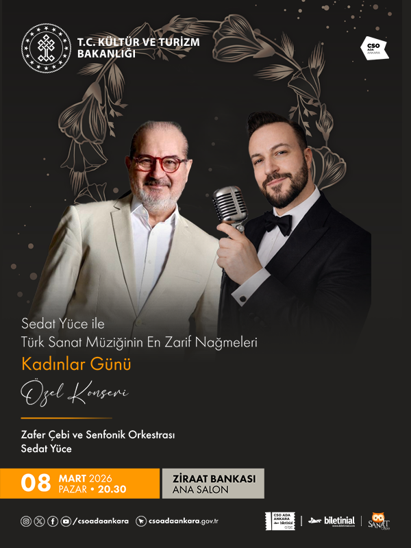 Sedat Yüce İle Türk Sanat Müziğinin En Zarif Nağmeleri – Kadınlar Günü Özel Konseri