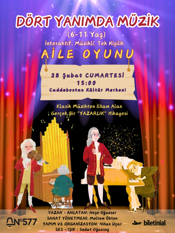 Dört Yanımda Müzik – İnteraktif, Müzikli, Tek Kişilik, Aile Oyunu