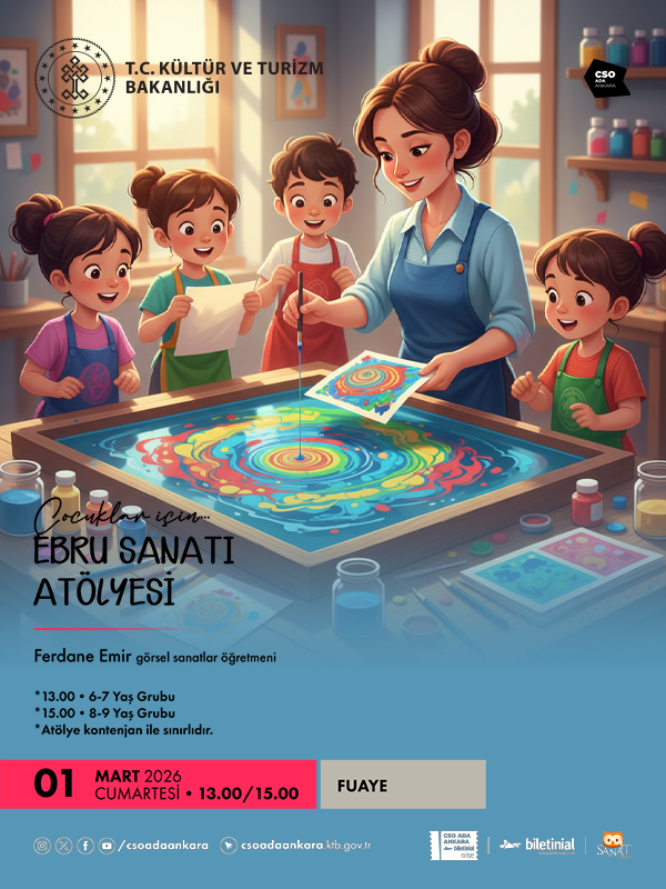 Çocuklar İçin Ebru Sanatı Atölyesi