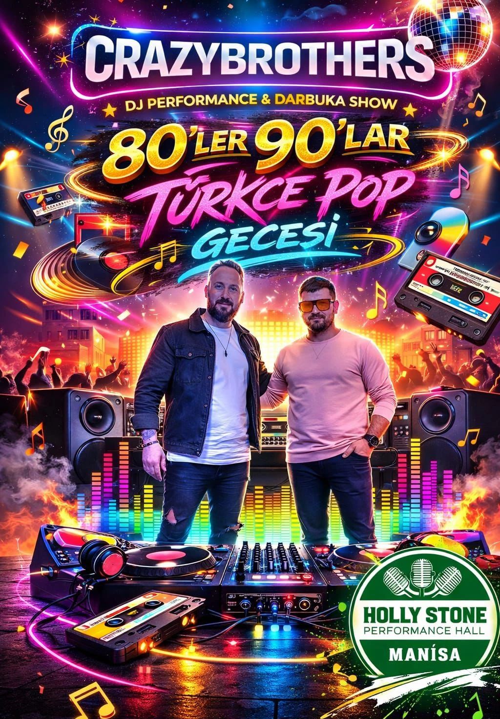 CrazyBrothers 80'ler 90'lar Türkçe Pop Gecesi