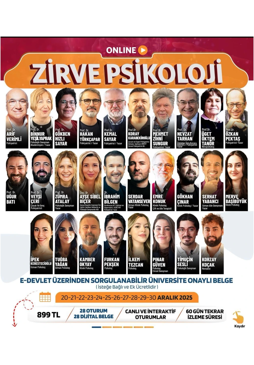 Online Zirve Psikoloji Semineri