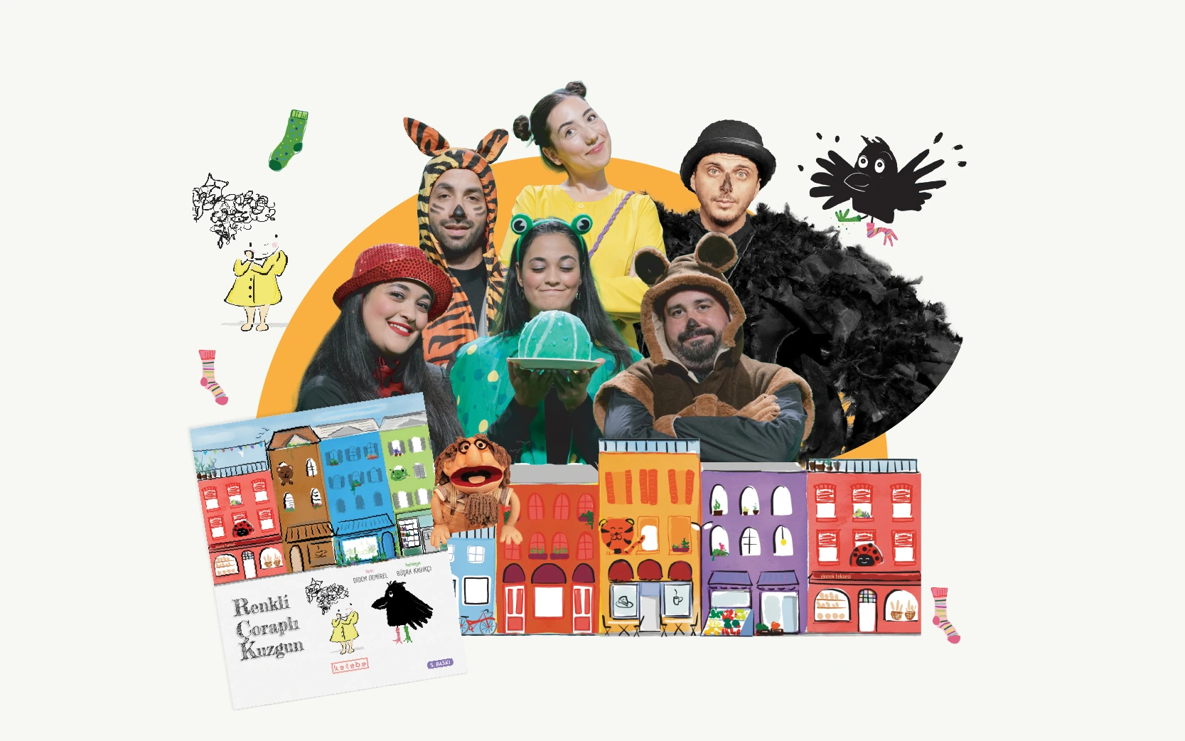 Renkli Çoraplı Kuzgun Çocuk Oyunu