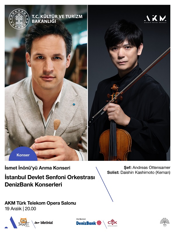 İstanbul Devlet Senfoni Orkestrası DenizBank Konserleri İsmet İnönü'yü Anma Konseri