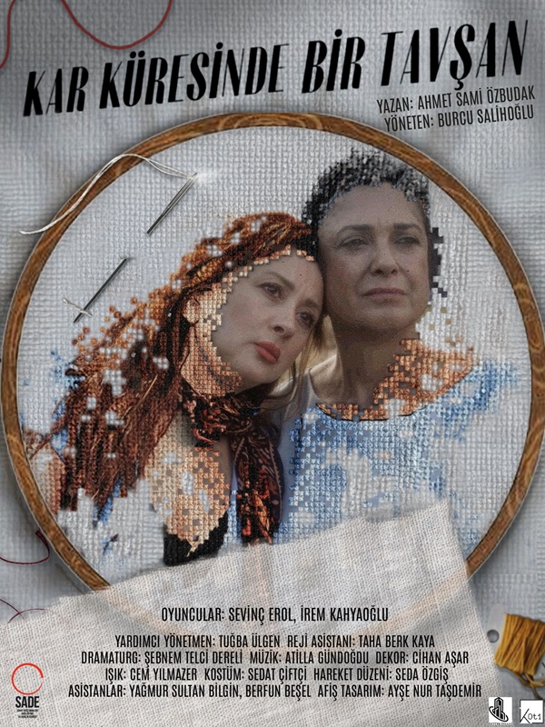 Kar Küresinde Bir Tavşan