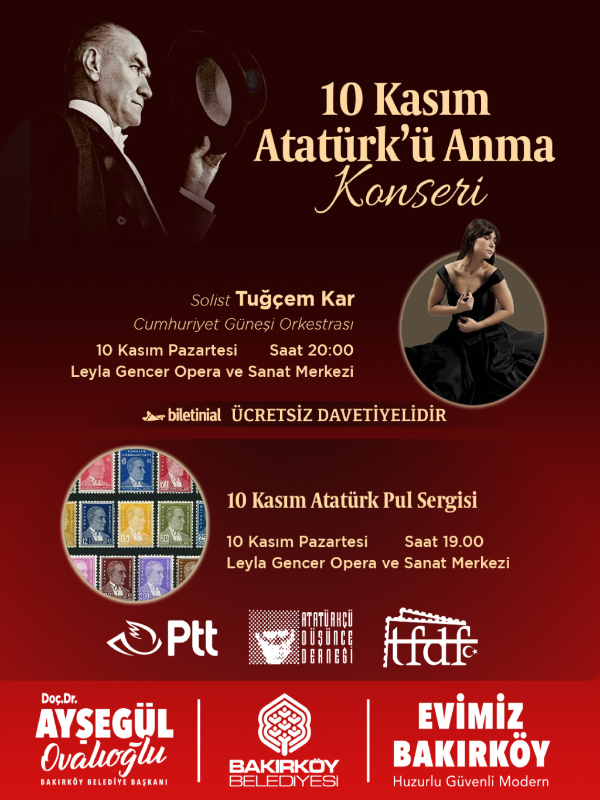 10 Kasım Atatürk'ü Anma Konseri