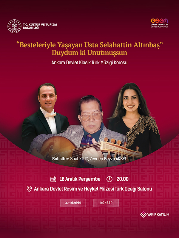 Besteleriyle Yaşayan Usta Selahattin Altınbaş "Duydum ki Unutmuşsun"