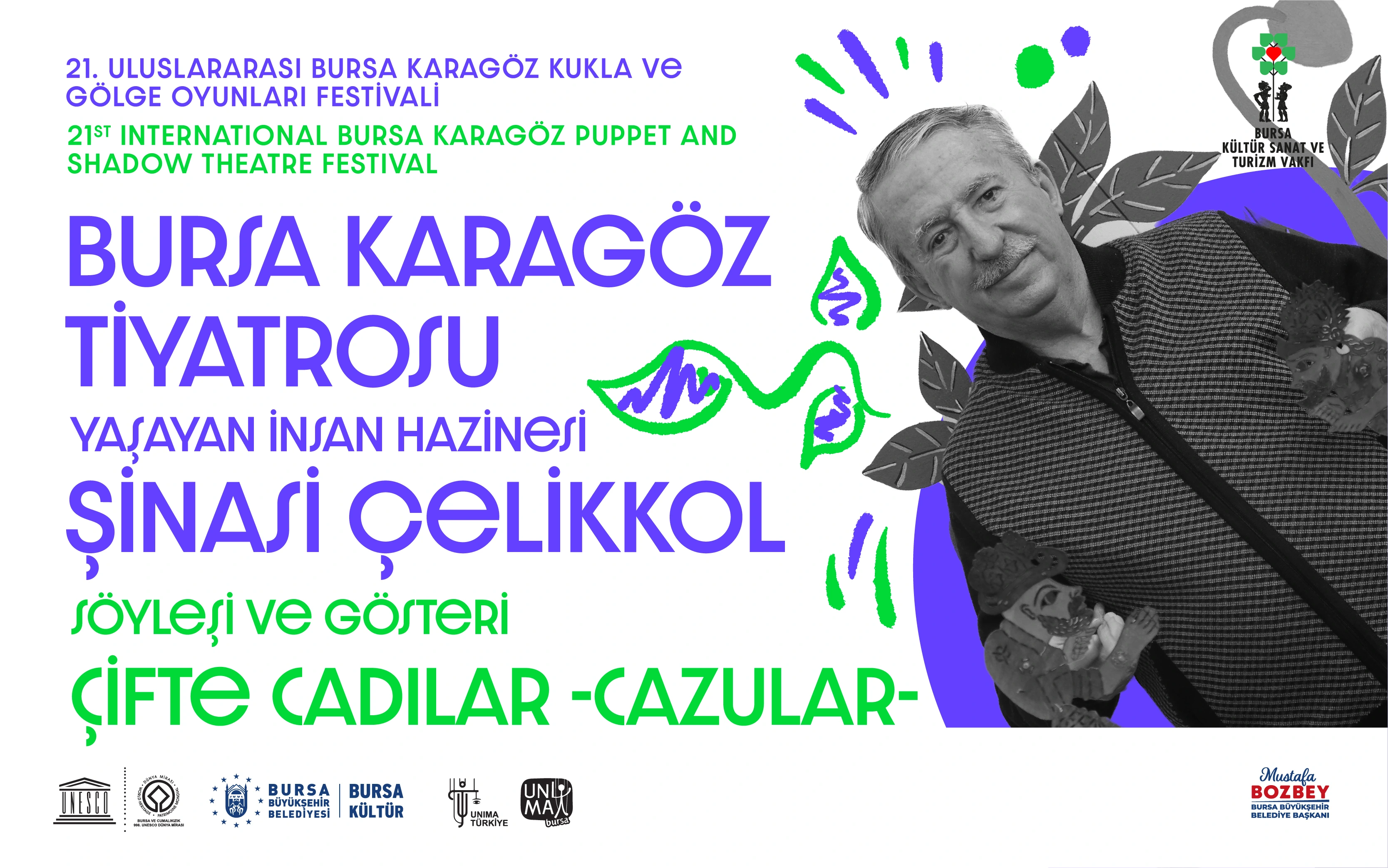 Bursa Karagöz Tiyatrosu Yaşayan İnsan Hazinesi Şinasi Çelikkol İle Söyleşi Ve Gösteri