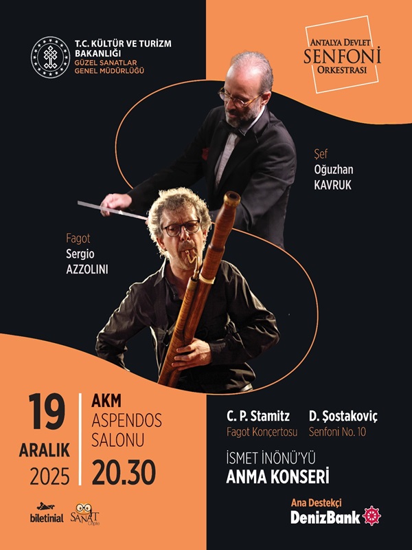 19 Aralık Konseri Antalya Devlet Senfoni Orkestrası